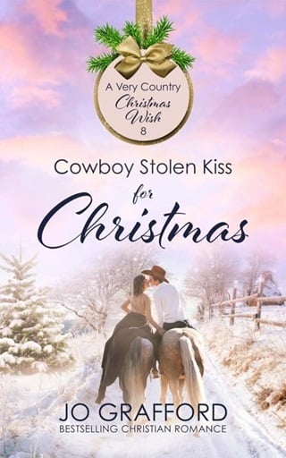 Cowboy Stolen Kiss for Christmas: Sweet Western Christian Romance (A Very Country Christmas Wish Boo
