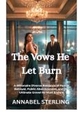 THE VOWS HE LET BURN (Marriage in Crisis #1)